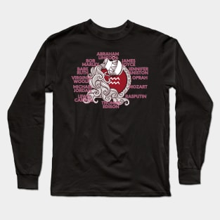 Aquarius Zodiac Sign Test Long Sleeve T-Shirt